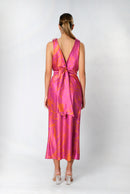 Trevi Dress Print Fucsia