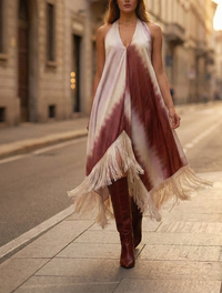 Milano Dress Print Vino