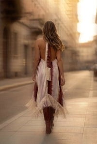 Milano Dress Print Vino