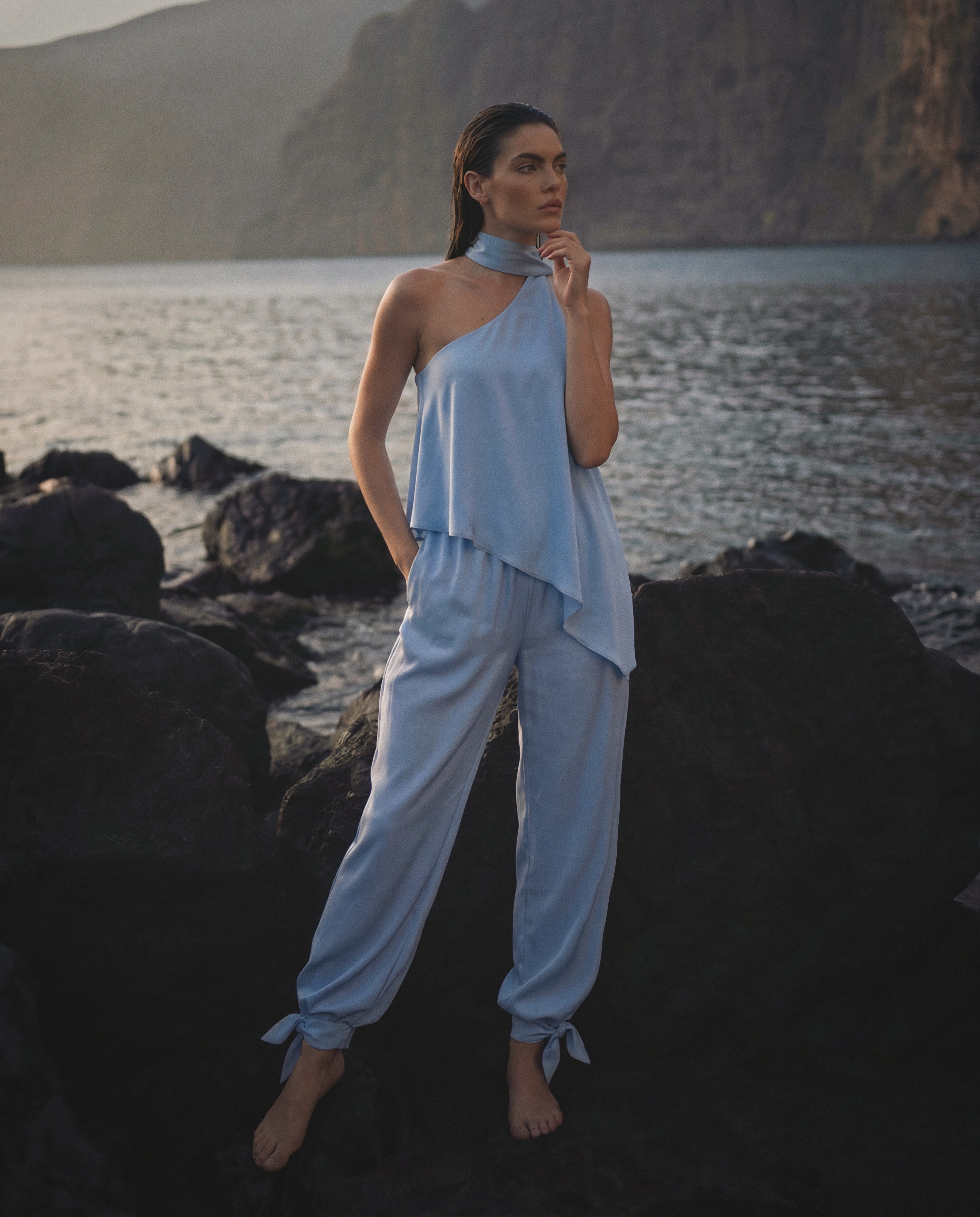 Coral pants azul