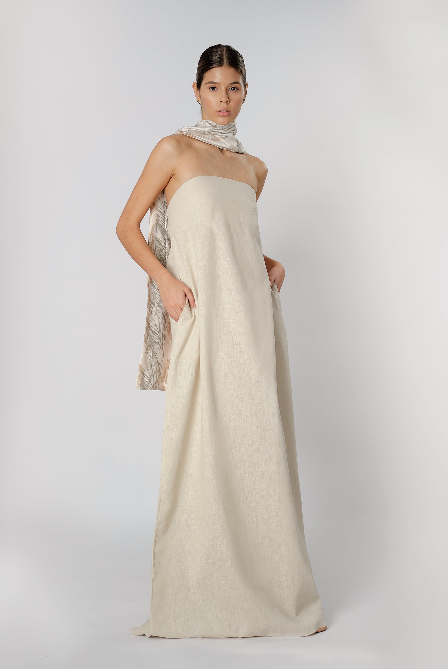 BARI DRESS BEIGE