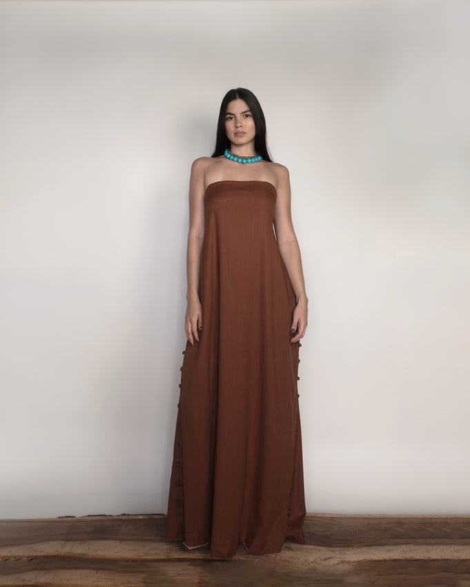 Bari Dress Mocca