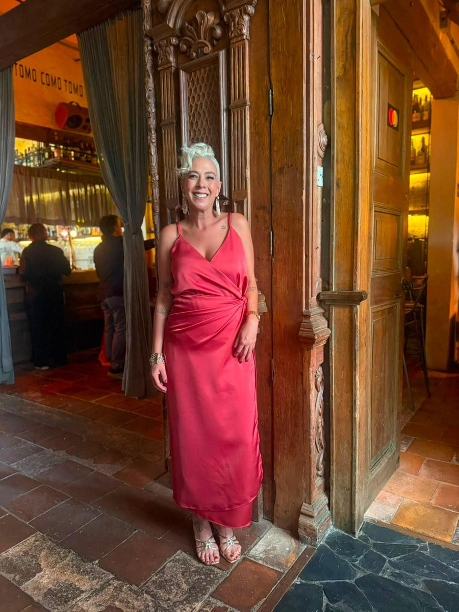 Auro Dress Cherry